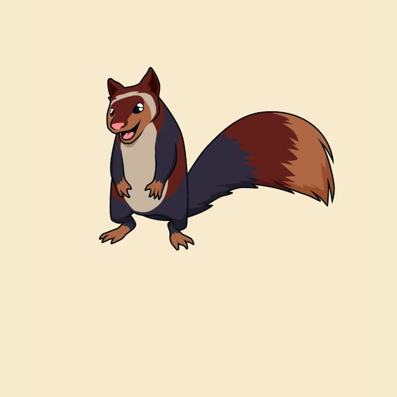 Écureuil géant Kawaii