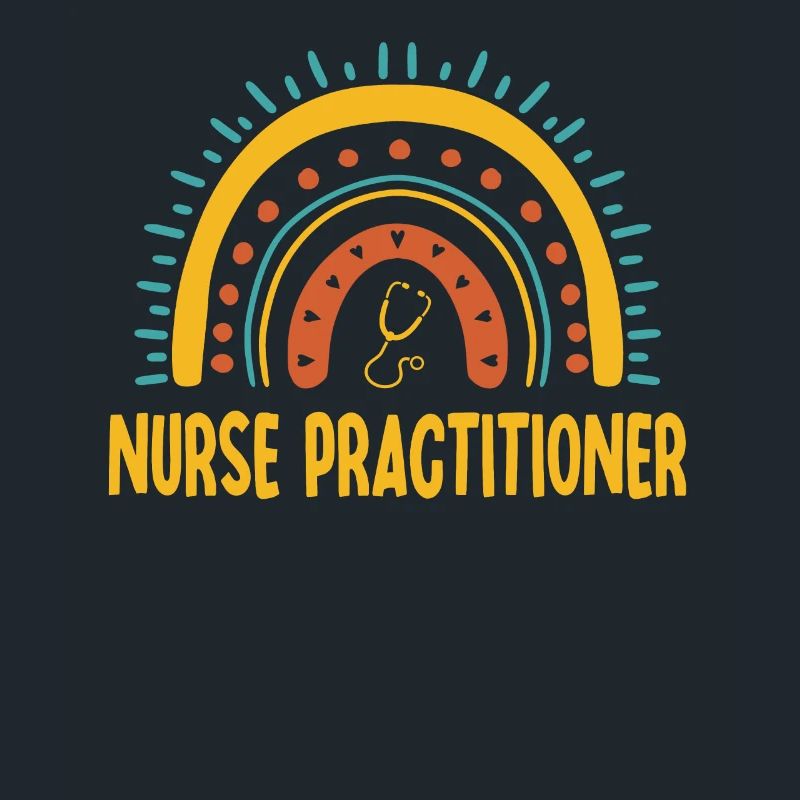 Krankenschwester Practitioner Boho Rainbow