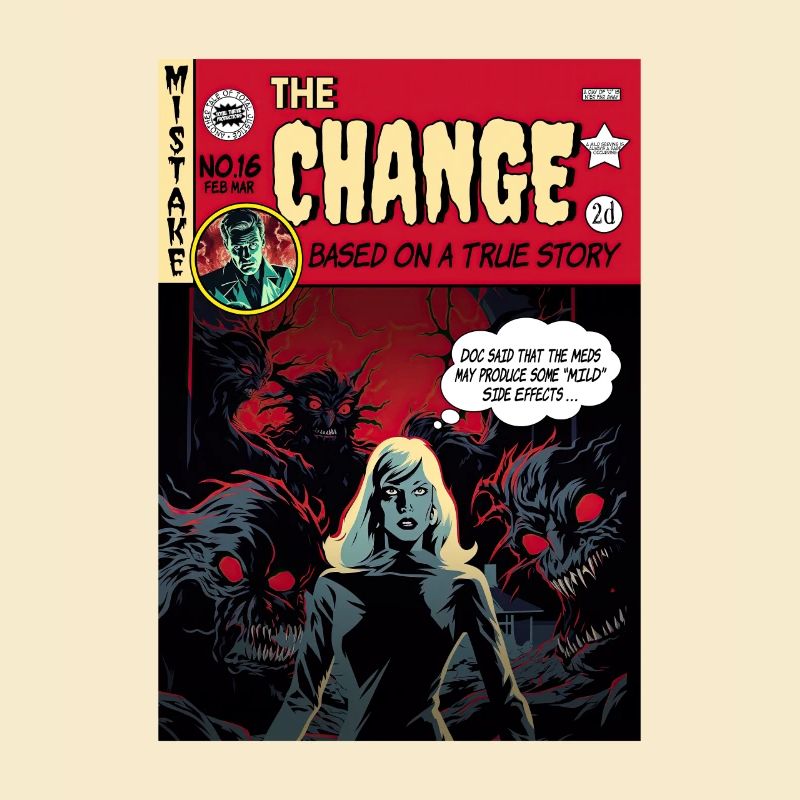 Retro Horror Comic - The Change