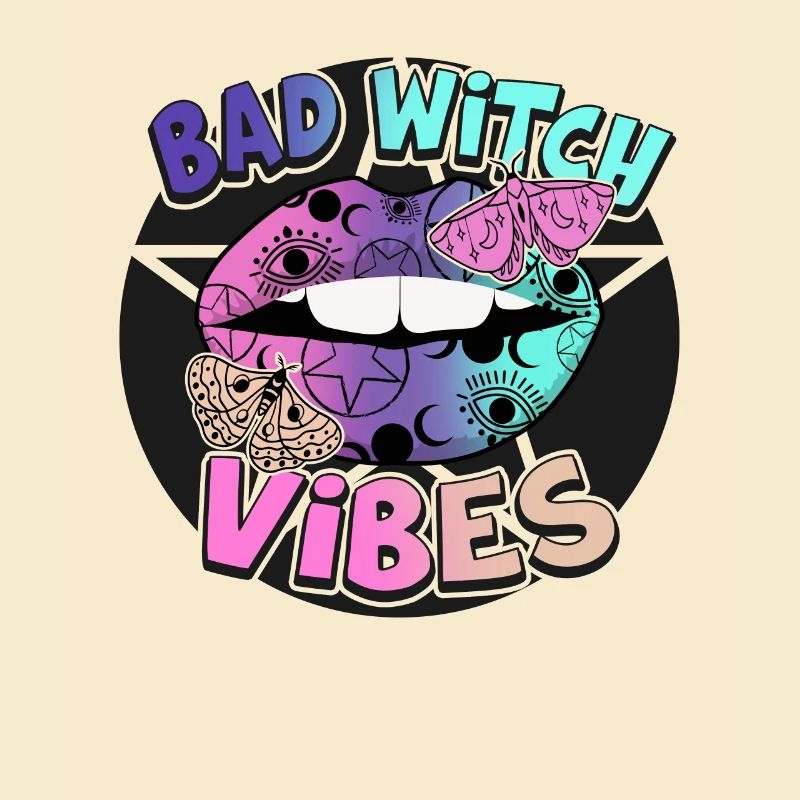 Süßes oder Saures Bad Witch Vibes Halloween-Design