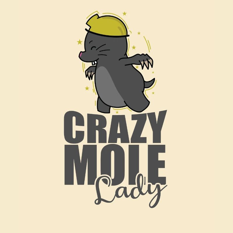 Crazy Mole Lady Animal Earthen Mound