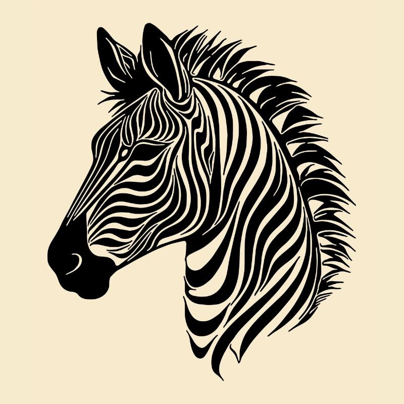 Zebra Elegant with Safari Stripe Pattern