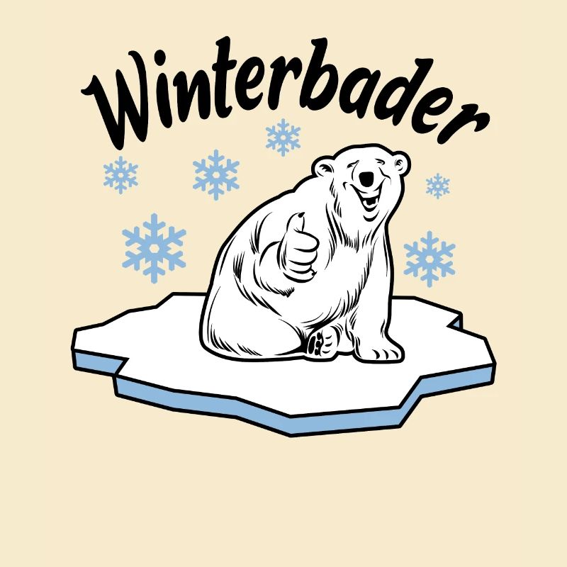 Winterbader Eisbaden Eisbad Spruch