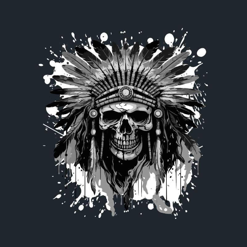 Crâne Apache amérindien