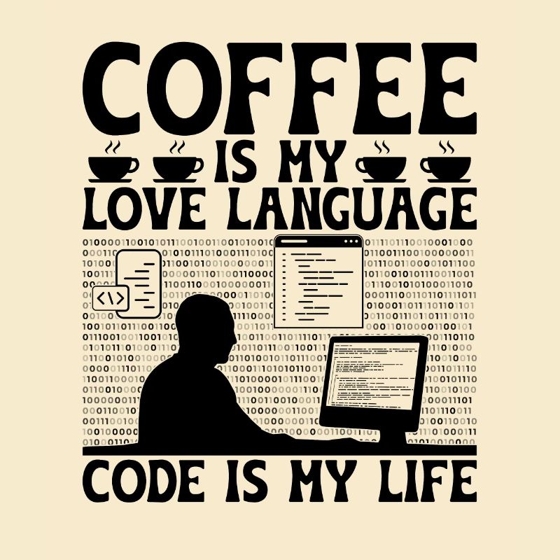 Kaffee-Codierung Programmierer Programmierer Entwickler Nerd Coff