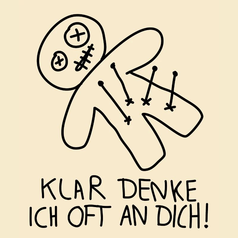Klar denke ich oft an dich Voodoo Puppe Misanthrop