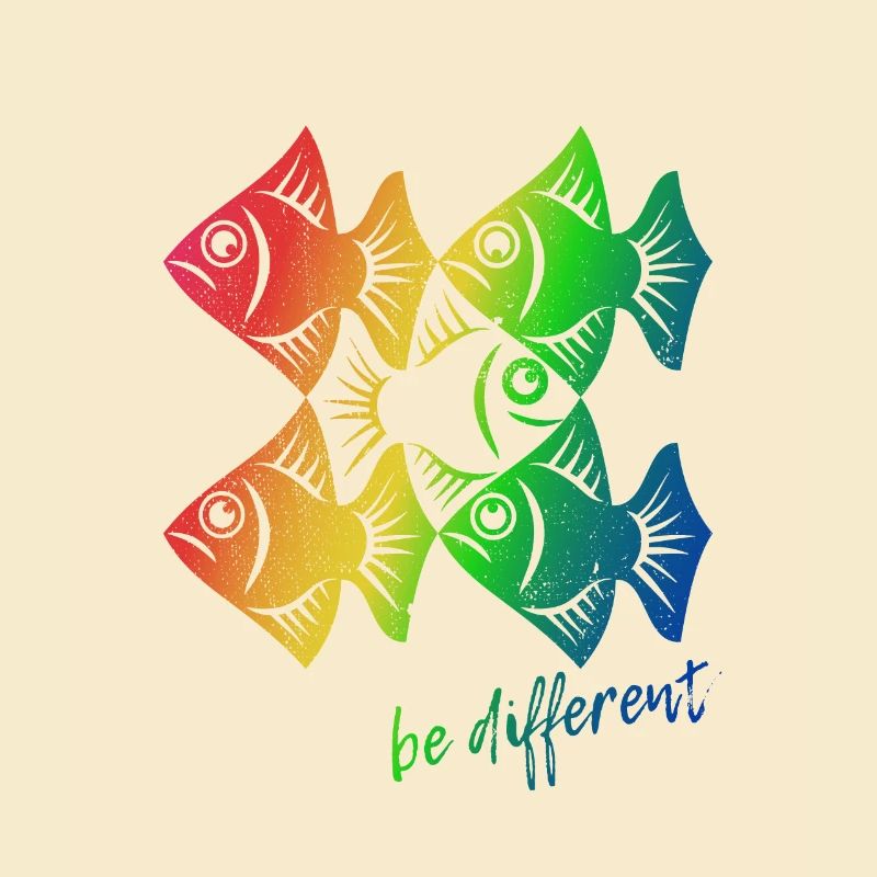 Be different - Pisces - swimming against the tide