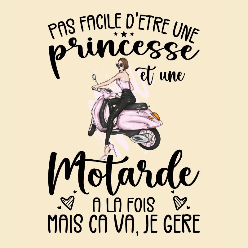 Princess And Biker At The Same Time Motorcycle Gift Idea