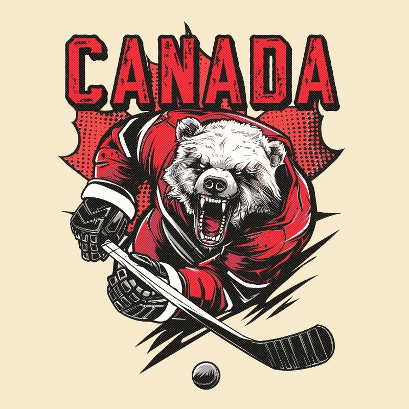 Kanada - Eisbär Eishockey
