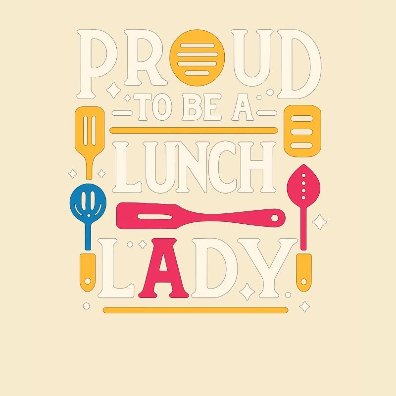 Stolz, eine Lunch-Lady zu sein