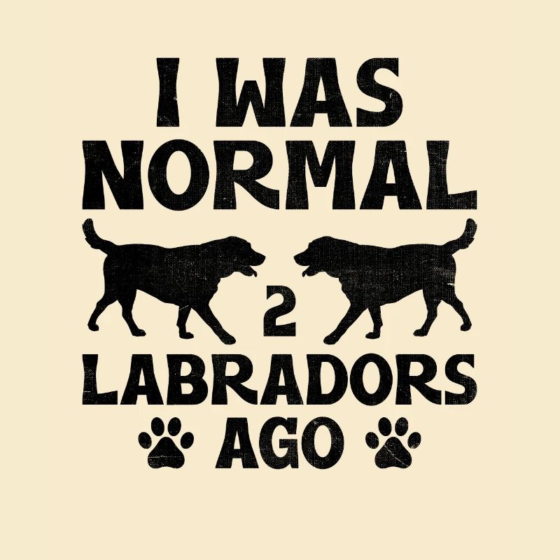 Ich war normal Vor 2 Labradoren Labrador Retriever la
