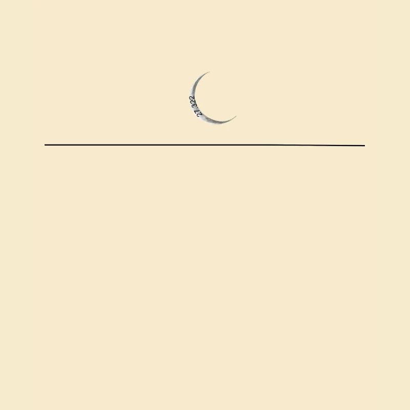 Minimalist Crescent Moon Minimalist Crescent