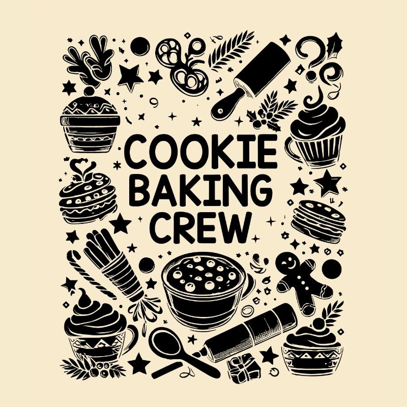 Cookie Baking Crew Konditorei Bäcker Bake Bäcker