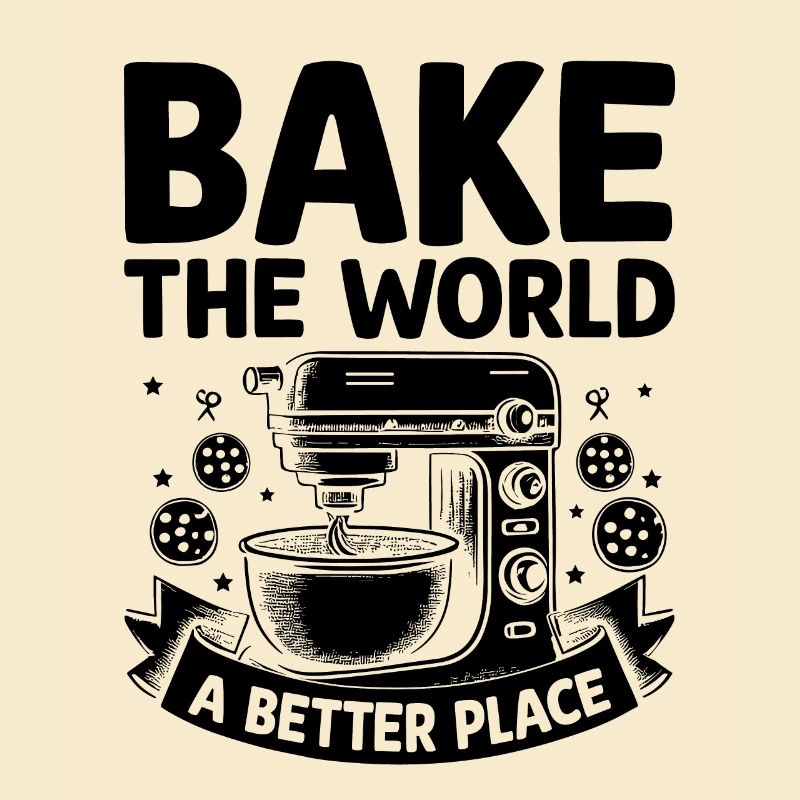 Bake The World Ein besserer Ort Bäcker Gebäck Backen