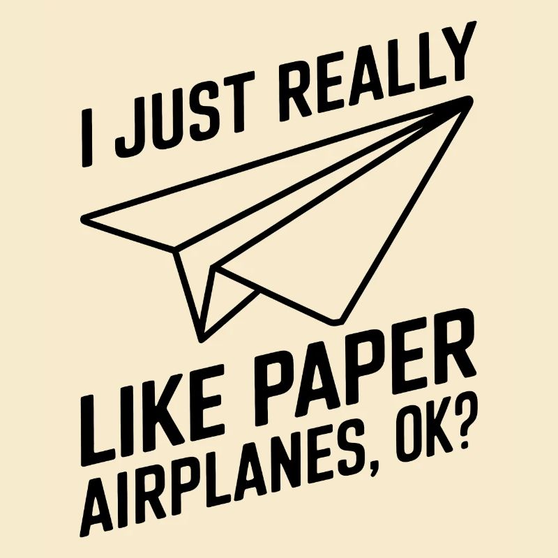 Papierflieger Spruch Witz Papierflugzeug Geschenk