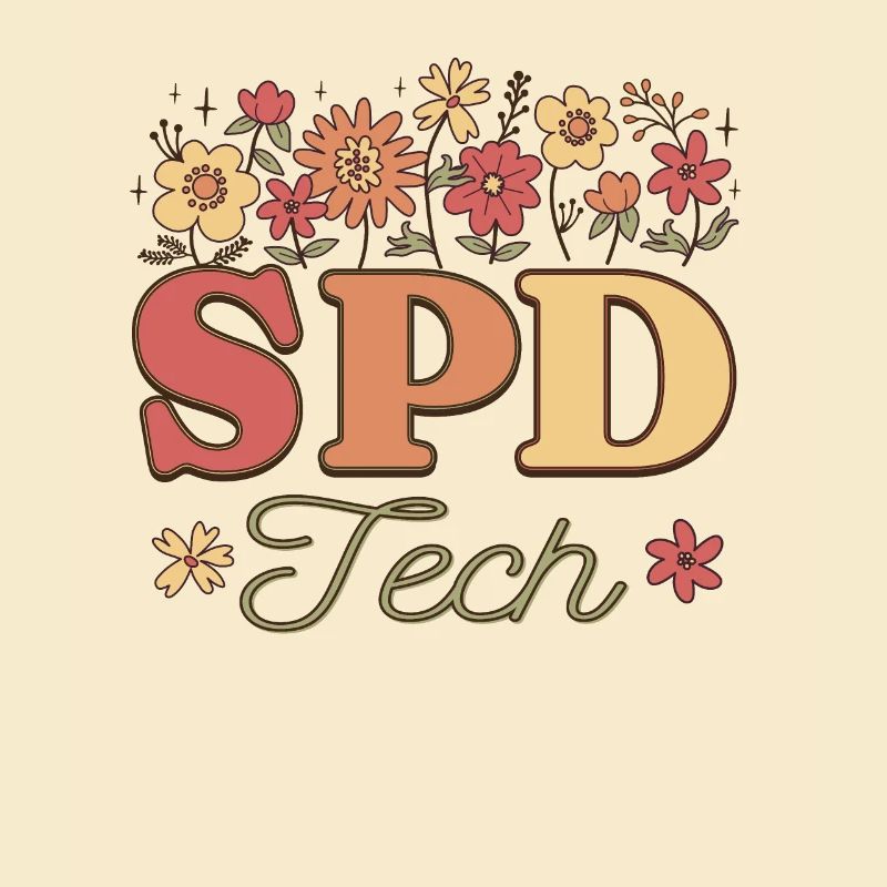 Retro Floral Sterile Processing Technician SPD