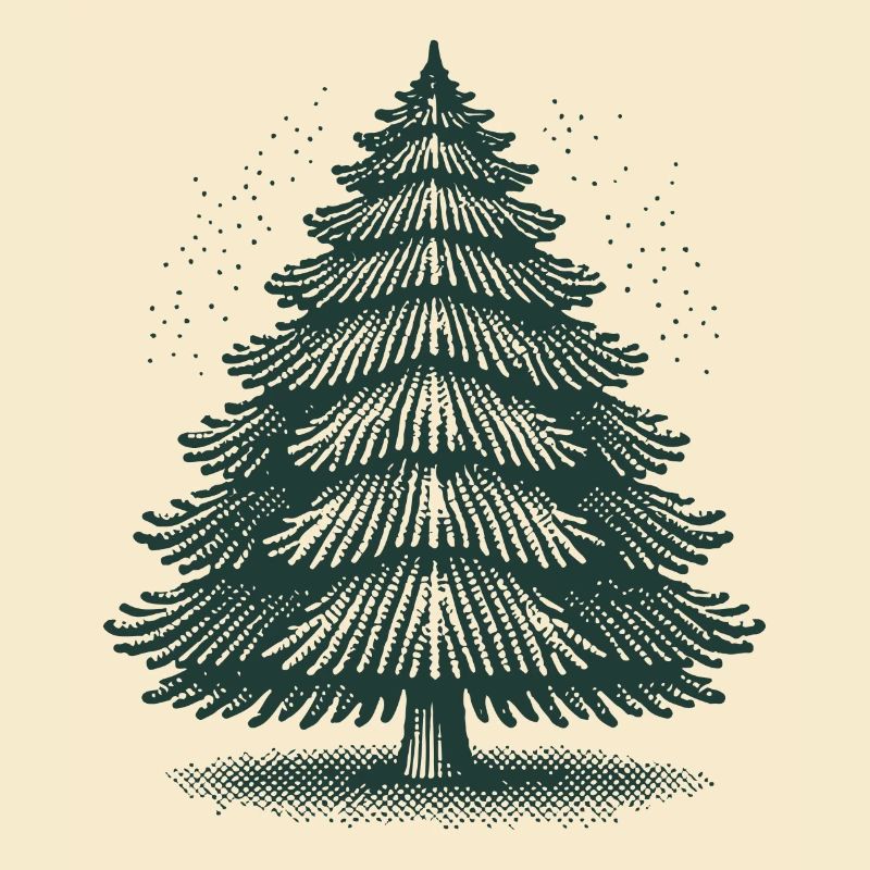 Magical Christmas tree for festive mood