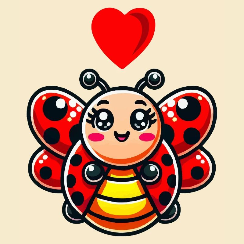Ladybug Comic Heart