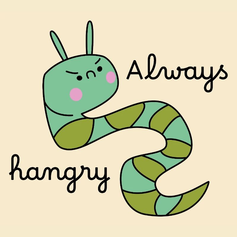Grumpy Caterpillar – Lustige Cartoon-Raupe