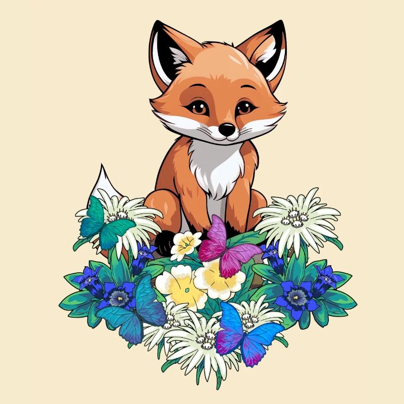 Spring Fox Foxes Children Child Tyrol Austria