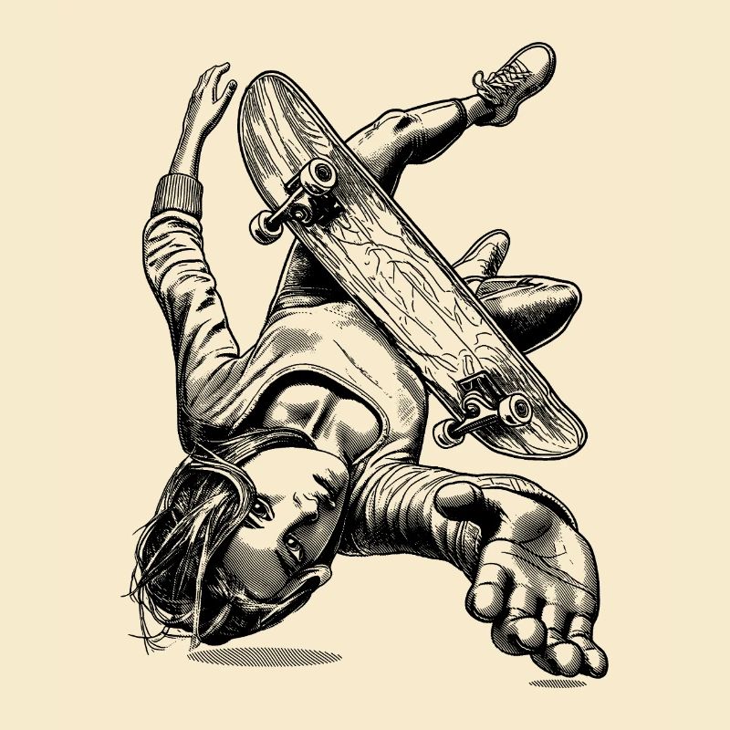 Skate Fall Shirt – Fall and Stand Up