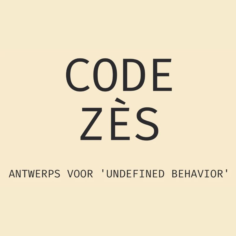 Antwerpen: "Code Zès!" – Tech Dialect Shirt