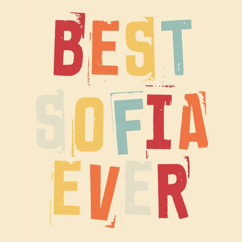Best Sofia Ever First Name Retro Text Gift