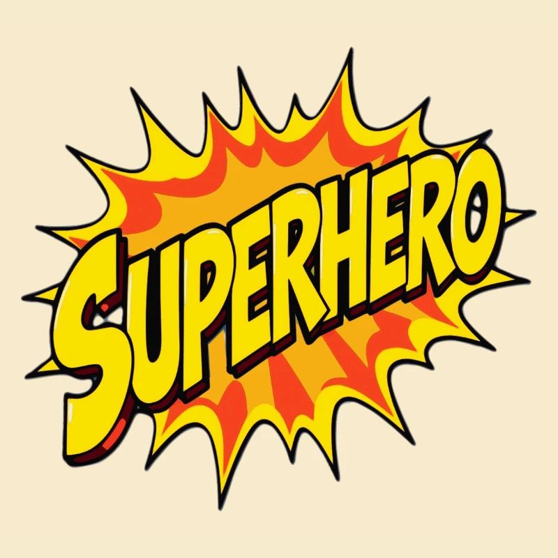 Design de super-héros de style bande dessinée