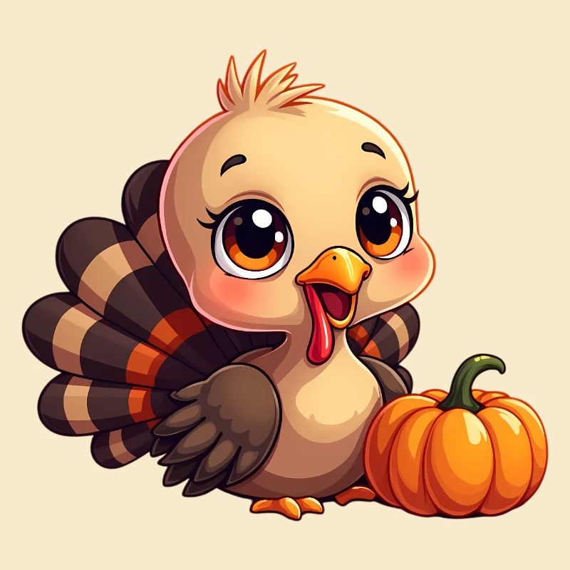 Bébé dinde de Thanksgiving