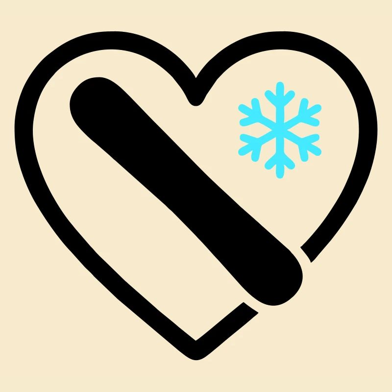 Snowboard Herz Berg Schnee Winter