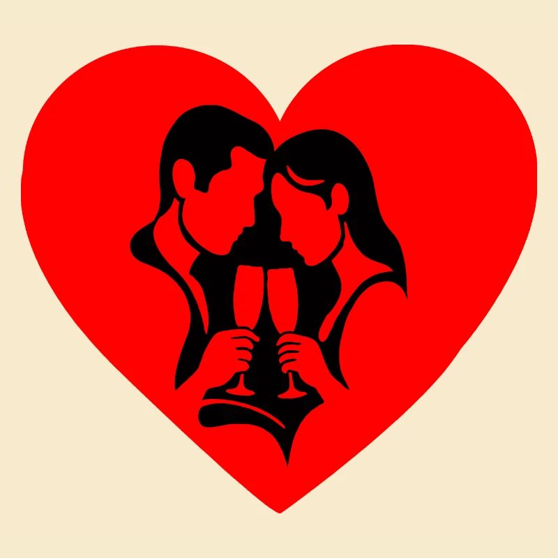 Silhouette de la Saint-Valentin