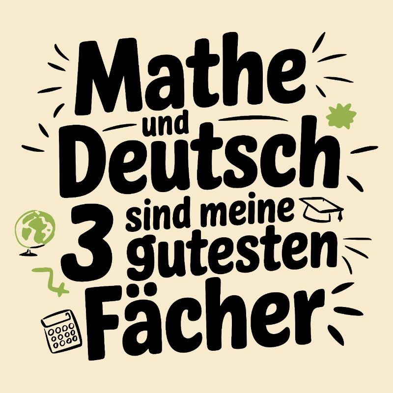 Math and German are my 3 best subjects