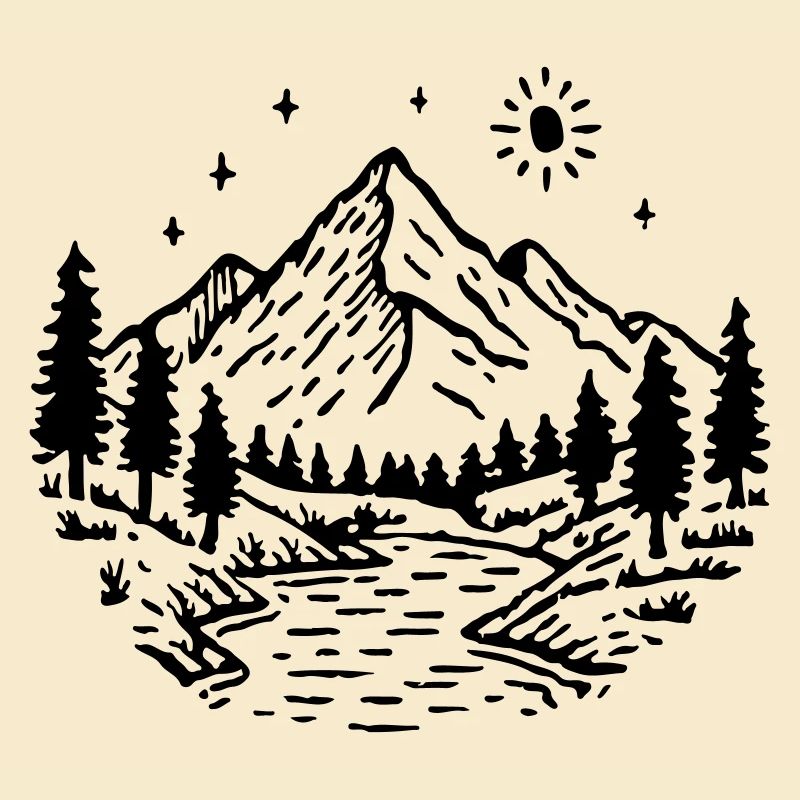 Berge Landschaft Wald