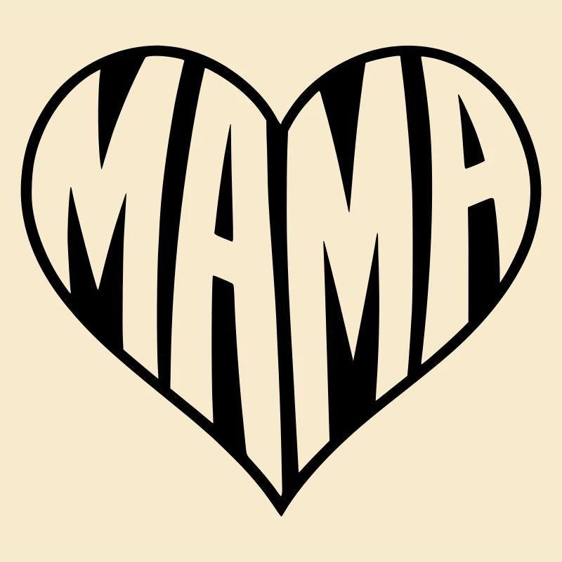 Mama Herz Typografie 