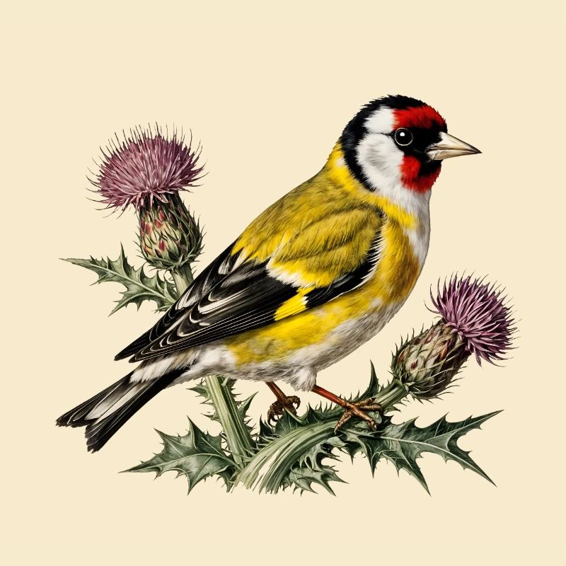 American Goldfinch on Thistle