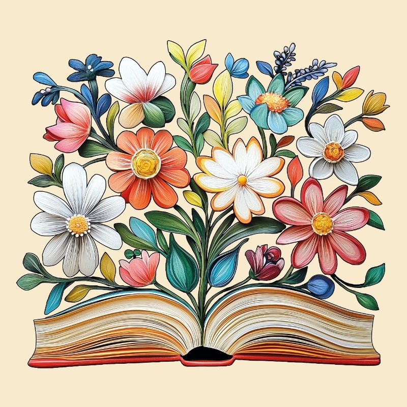Livre fleuri