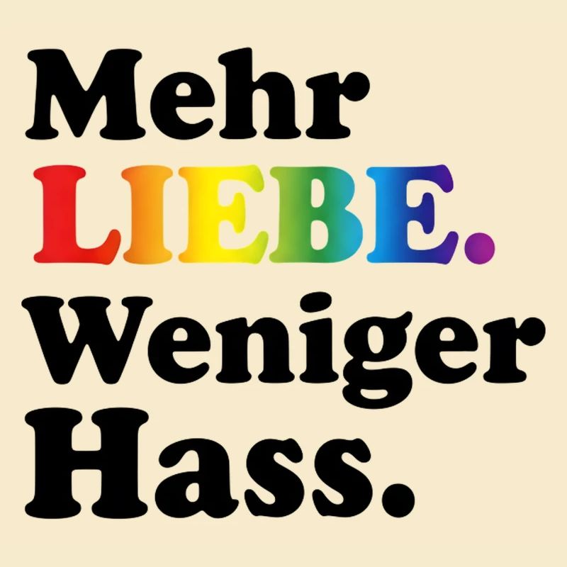 Regenbogen Spruch Geschenk für Pride & CSD Fans