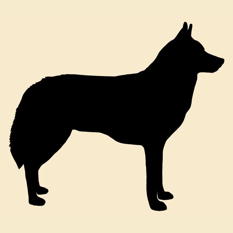 Silhouette de loup