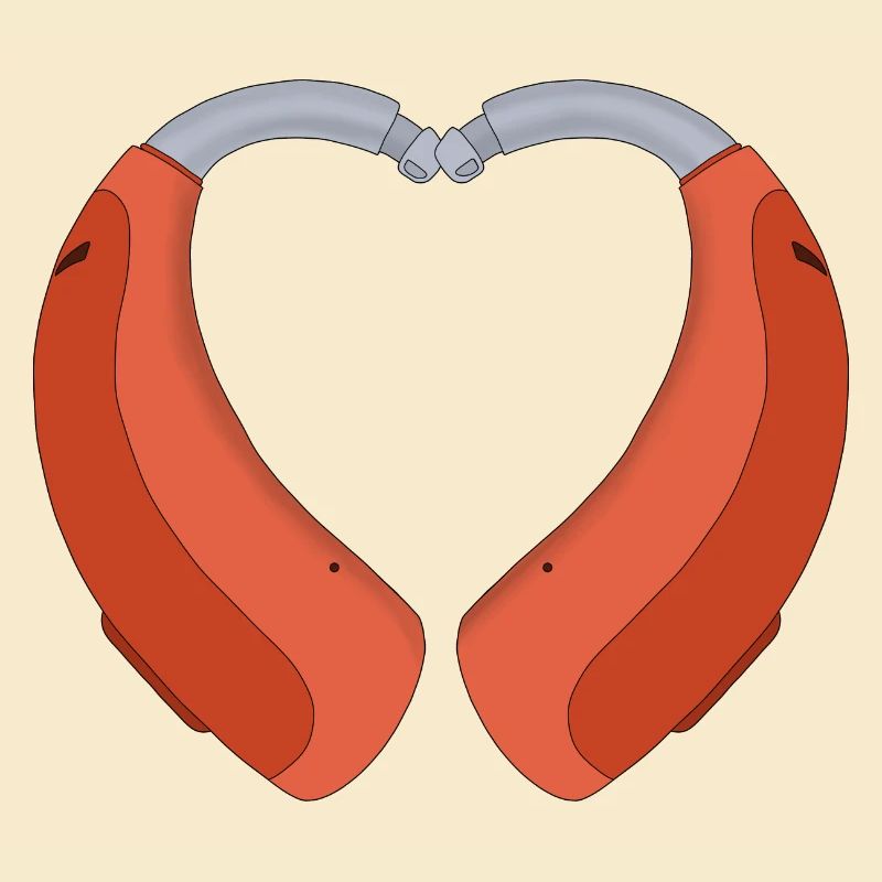 Heart Shaped Hearing Aid