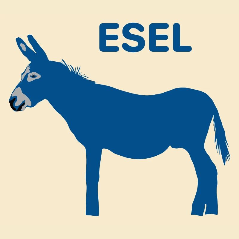 Esel in blau (und andere Farben)
