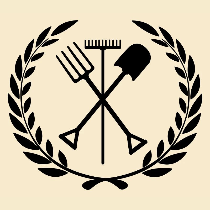 Garden tools rake, shovel, pitchfork