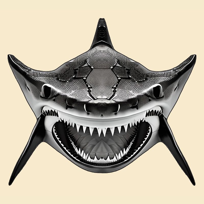 Shark with open mouth
