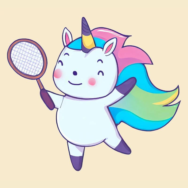 Badminton-Einhorn
