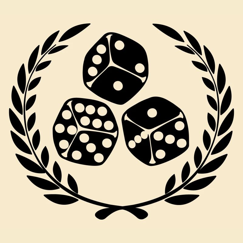 Dés en couronne de laurier