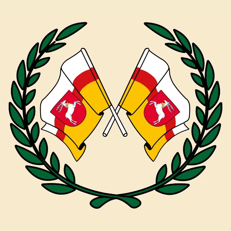 Fahnen Lubin Lorbeerkranz