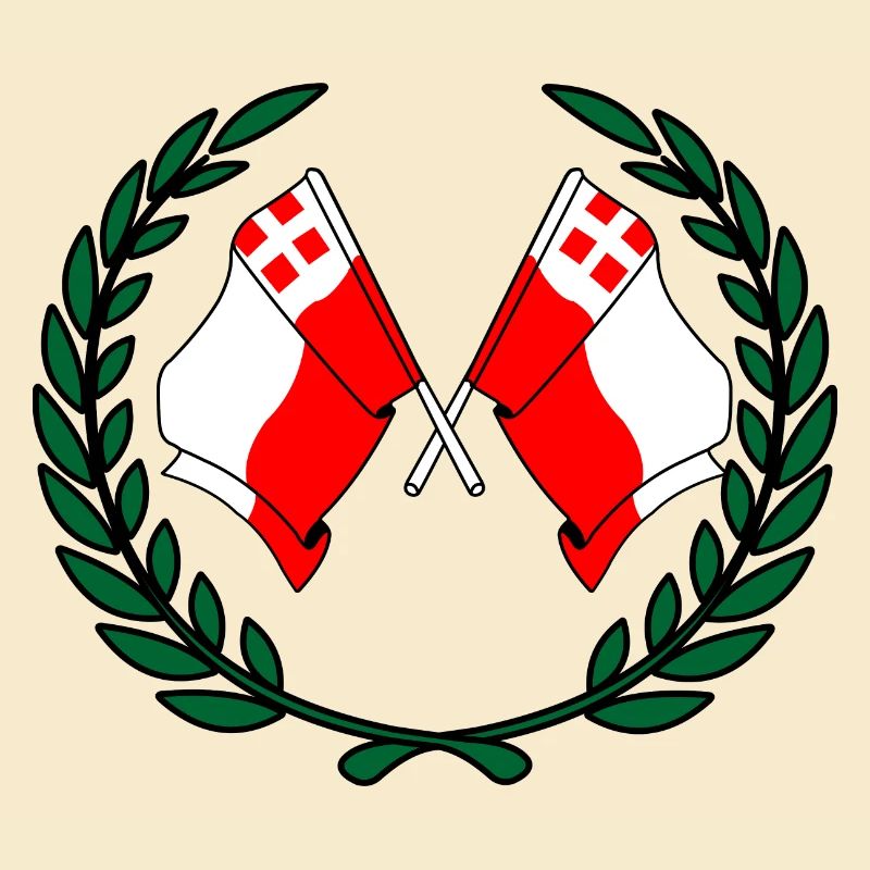 Couronne de laurier des drapeaux de la province d'Utrecht