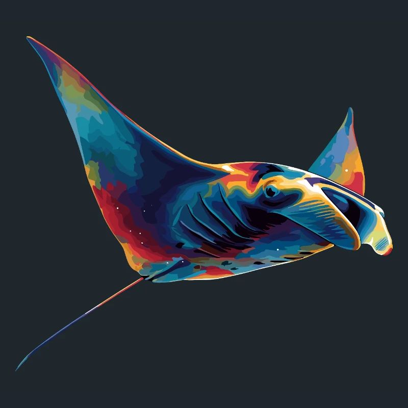 Manta Ray, Devil Ray, Stingray, Diver