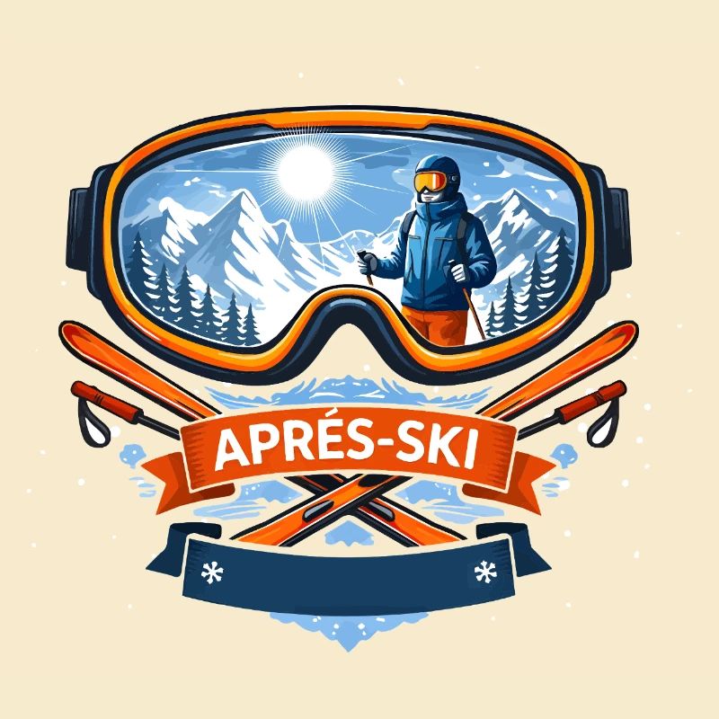 Apres Ski Comic Design