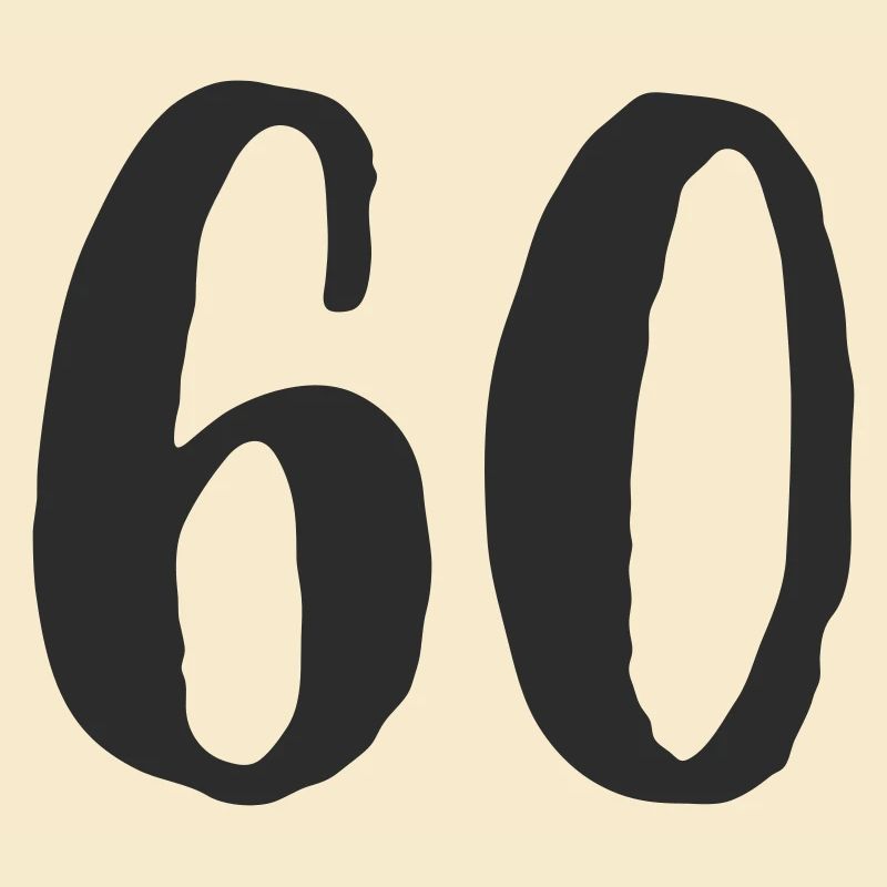 60e anniversaire Numéro Numéro Cadeau