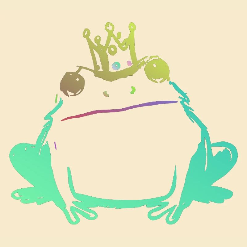 Frog King and Neon Crown